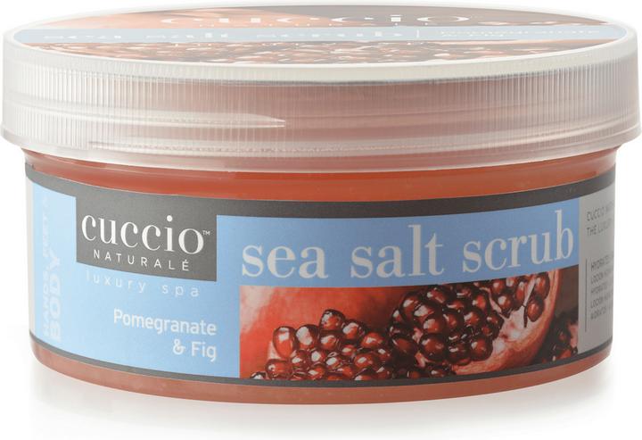 Cuccio Naturale Sea Salt Scrub Pomegranate & Fig - Körper-Peeling für Hände, Körper & Füsse