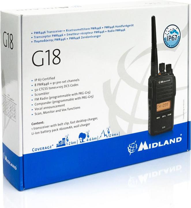 Immagine prodotto Midland Radio portatile PMR G18 C1145 (10 km)