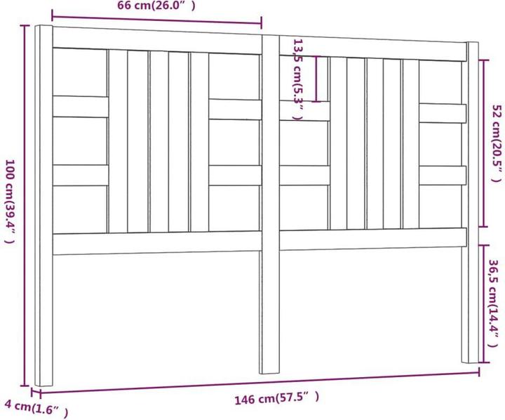 Actual product image VidaXL Lior (146 x 4 x 100 cm)