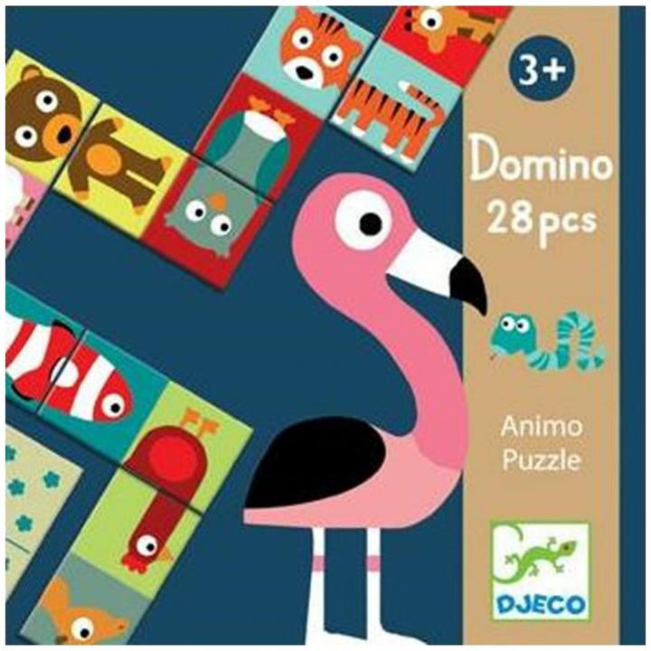Djeco Lernspiel Domino Tiere (Multilingual)