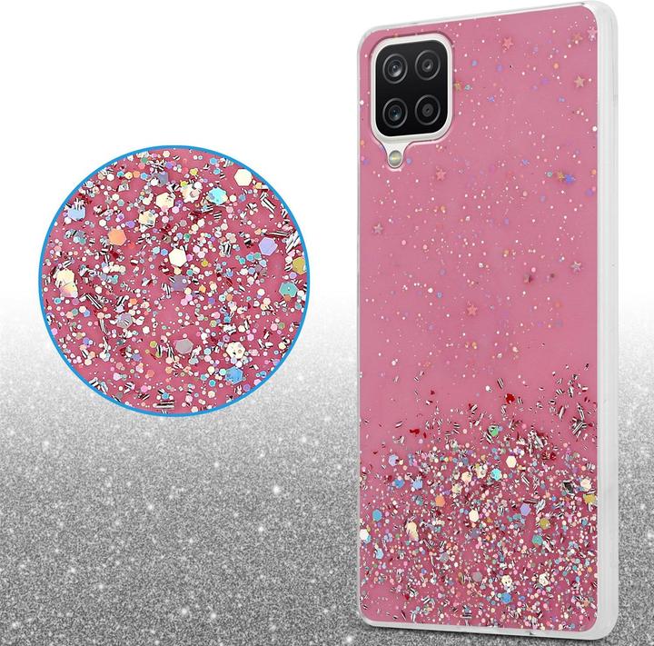 Productafbeelding Cadorabo TPU hoes fonkelende glitters (Samsung Galaxy M12, Samsung Galaxy A12)