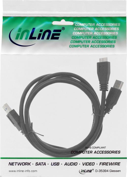 Image du produit InLine Câble USB 3.0 en Y (1.50 m, USB 3.0)