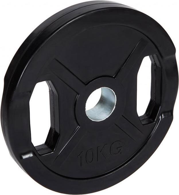 Fitcom Piastra del peso Olympia gommata (1 x 10 kg)