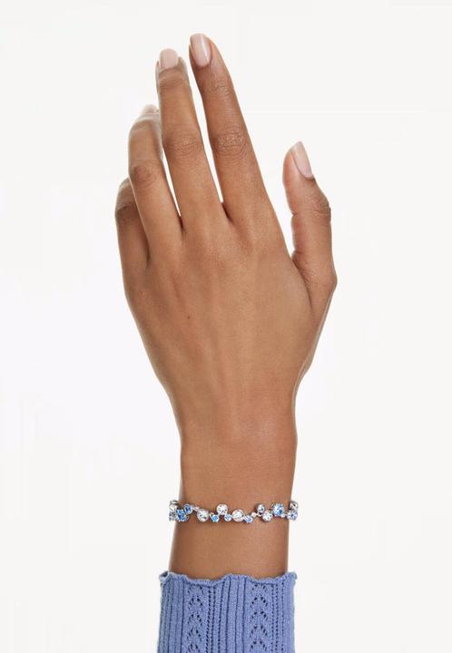 Image du produit Swarovski Constella Armband Verschiedene Schliffe Blau Rhodiniert (20 cm, Métal Swarovski)