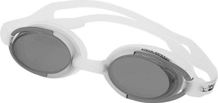 Immagine prodotto Speed Occhialini da nuoto Aqua-Speed Malibu bianchi e neri 53 008 (Taglia unica)