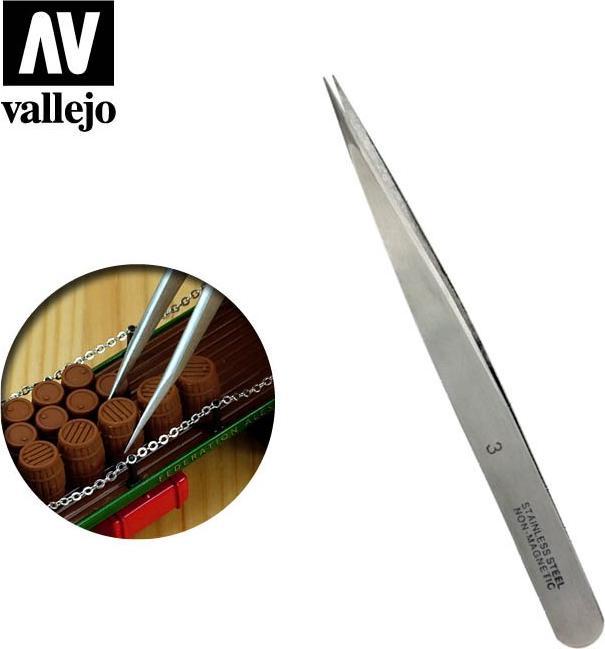 Vallejo Straight fine twezers (120 mm) (T12003)