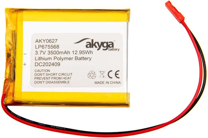 Akyga LP675568 Akkupack x Spezial-Akku LiPo 3.7 V 3500 mAh (3.70 V, 3500 mAh)
