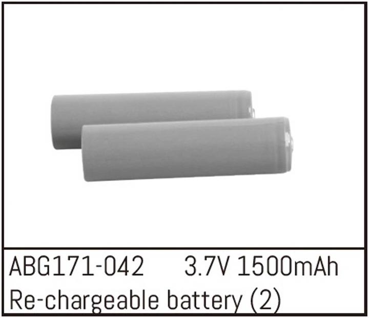 Produktbild Absima Re-chargeable Batteries - 3.7V 1500mAh (2) (3.70 V, 1500 mAh)