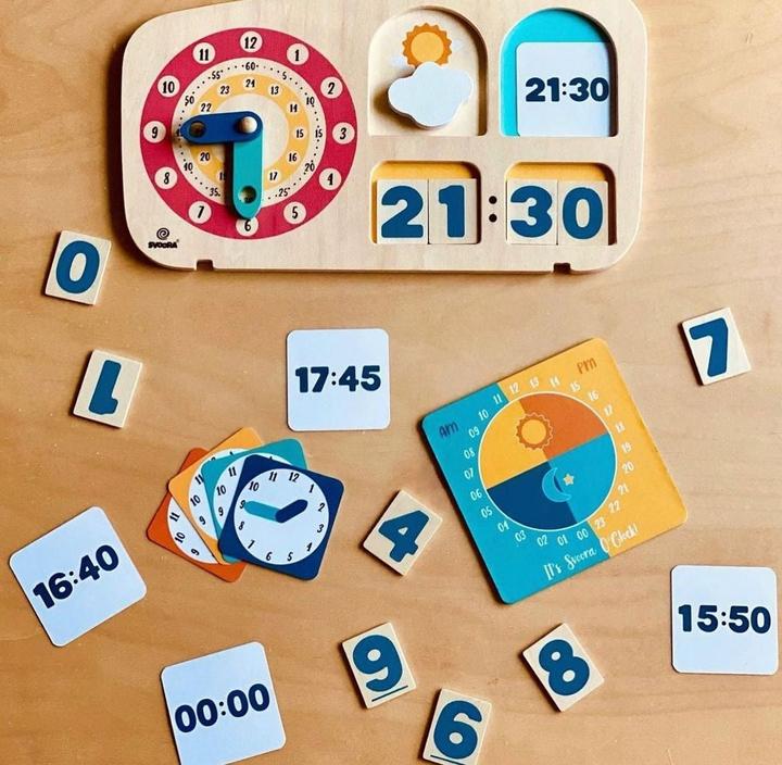 Immagine prodotto Svoora Orologio didattico Montessori in legno