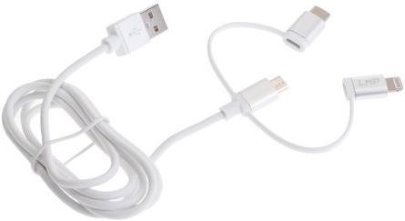 Image du produit LMP Câble dock/lightning/microB vers USB (1 m, USB 2.0)