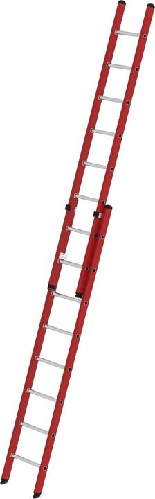 Produktbild Munk Sprossen-Schiebeleiter 2-teilig GFK/Alu ohne Traverse 2x8 Sprossen (Regalleiter, 420 cm)