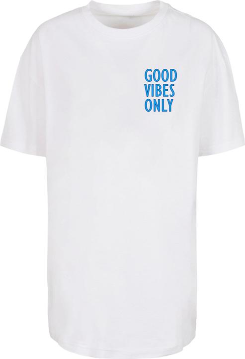 Actual product image Merchcode Ladies Good Vibes Only Oversized Boyfriend Tee - 119541 (XS)