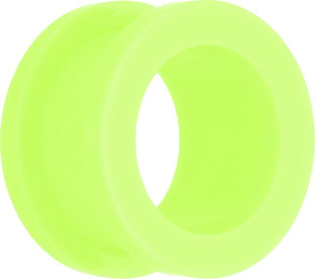 Produktbild Star Piercing Flesh Tunnel neon hellgrün (ohne MessingChirurgenstahl 316L, Acryl)