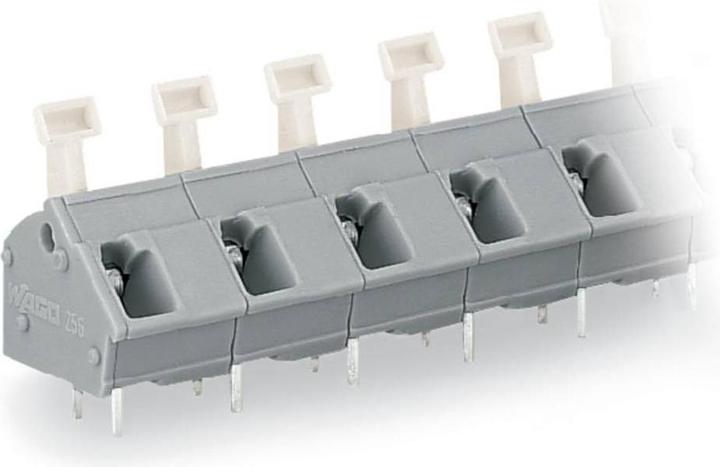 Actual product image Wago 256-604 Terminal block for printed circuit boards 0.08-2.5 qmm grey