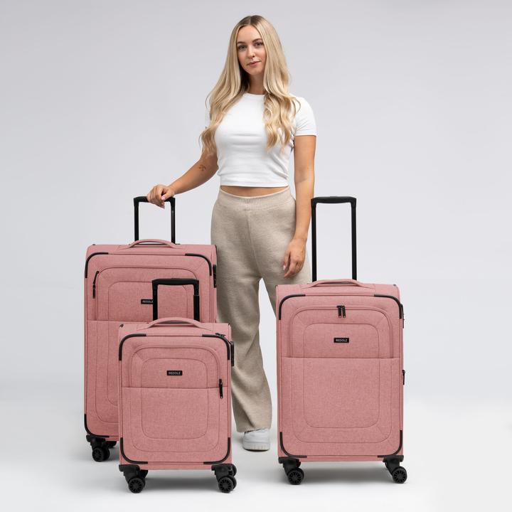 Actual product image Redolz Essentials 12 THREE SET 4-wheel suitcase set, 3-piece, with stretch fold (201 l, XL (from 140l))
