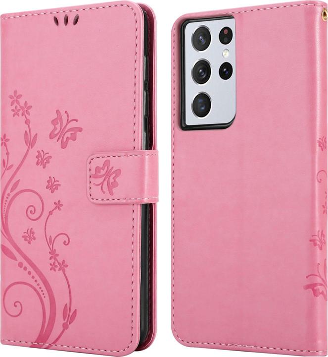Image du produit Cadorabo Pochette Flower Book (Samsung Galaxy S22 Ultra)