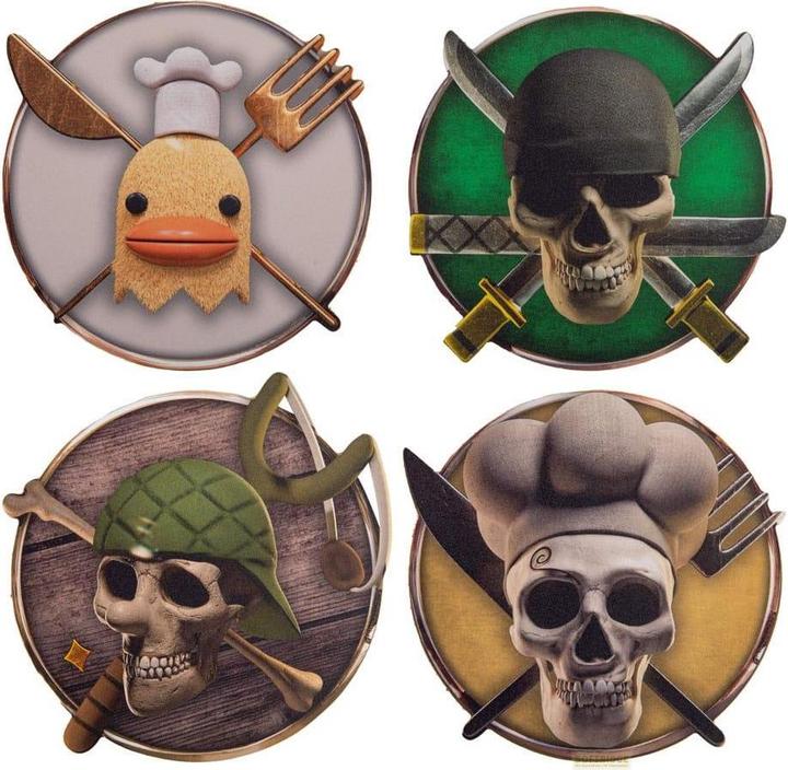 Cinereplicas One Piece Untersetzer 4er-Pack Characters #2 (4 x)