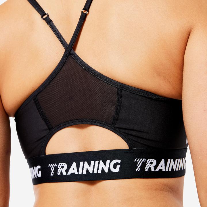 Produktbild Decathlon Bustier leichter Halt - schwarz (XS)
