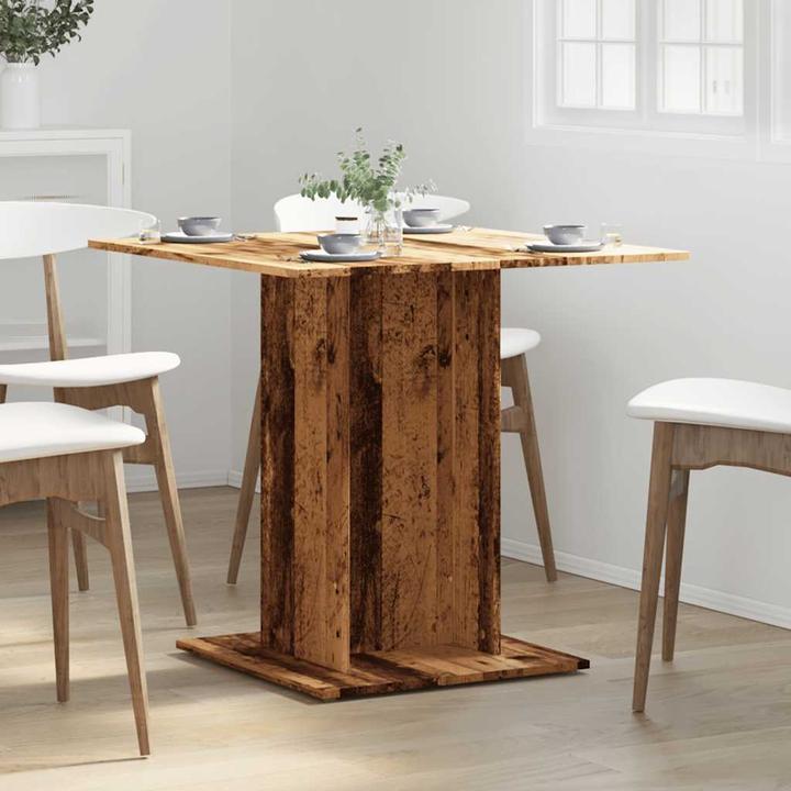 Produktbild VidaXL Esstisch Küchentisch Esszimmertisch Speisetisch Tisch Altholz-Optik (80 x 80 x 75 cm)