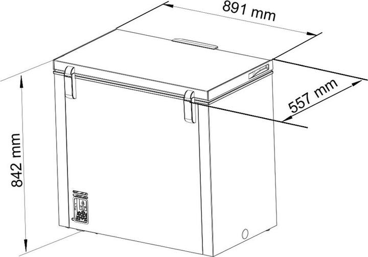 Actual product image Kibernetik Freezer FSP 200L (Stand-alone, 198 l)