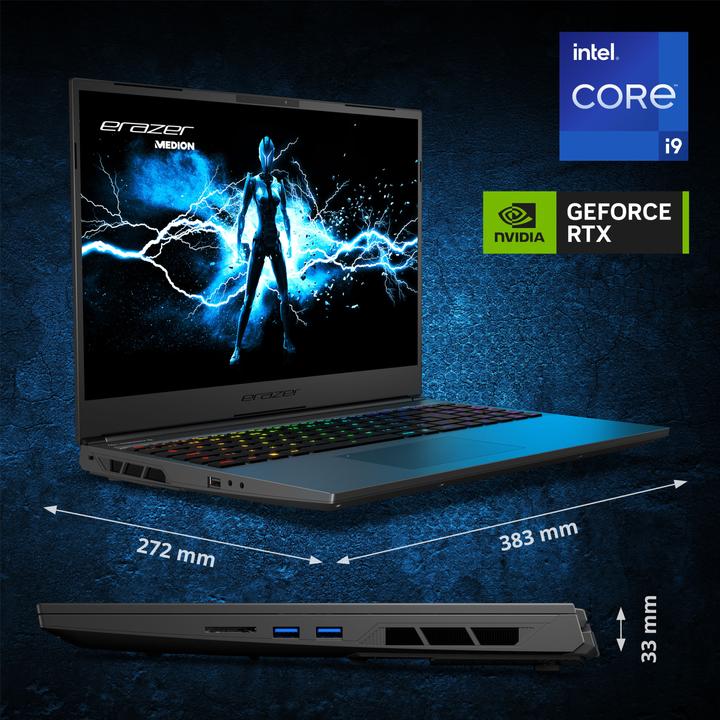 Produktbild Medion Erazer Major X20 i9 32 N W11H 30035517 (16", Intel Core i9-13900HX, 32 GB, 2000 GB, DE)