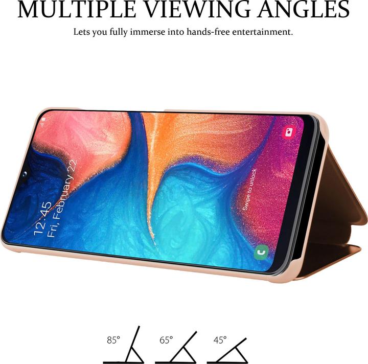 Actual product image Cadorabo Book Smart View Mirror Cover (Samsung Galaxy A20e, Samsung Galaxy A10e)