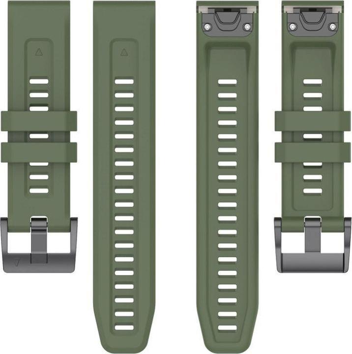 Immagine prodotto OEM Strap Silicone strap for GARMIN FENIX 3 / 3HR / 5X / 6X / 6X Pro / 7X / 7X Pro dark green (4) (Silicone)