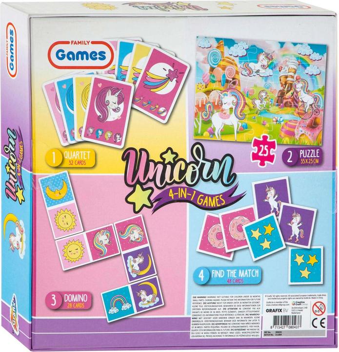 Image du produit Grafix Spellendoos 4in1 Eenhoorn (Multilingue)