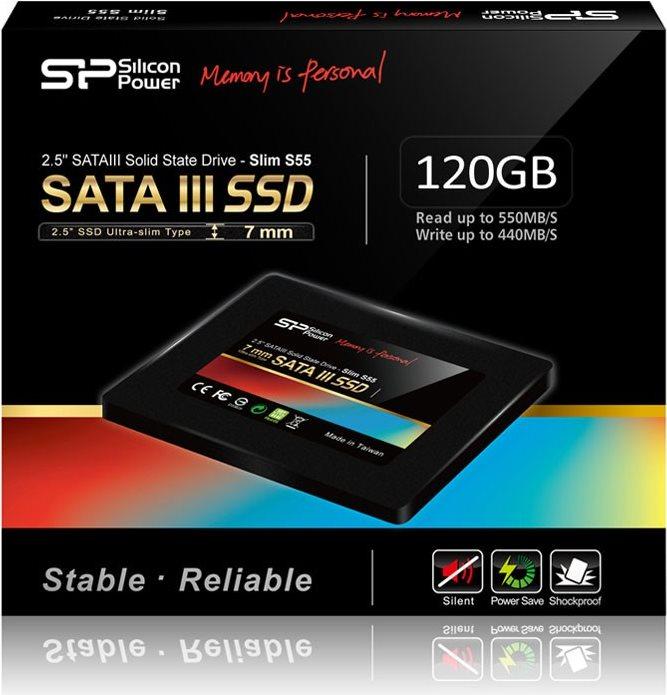 Actual product image Silicon Power Slim S55 (120 GB, 2.5")
