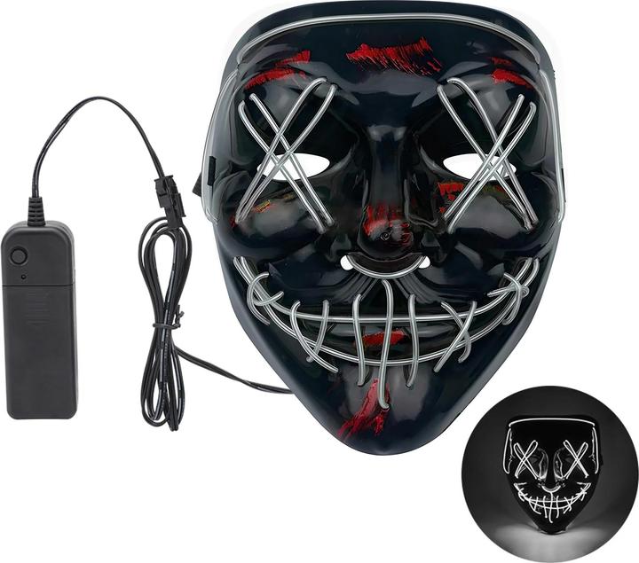 Image du produit Out of the blue LED Horror Maske White