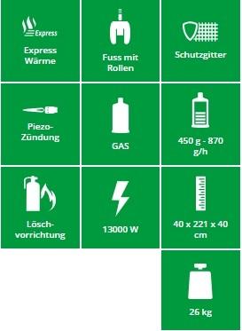 Produktbild Sonnenkönig Wärmepilz (13000 W)