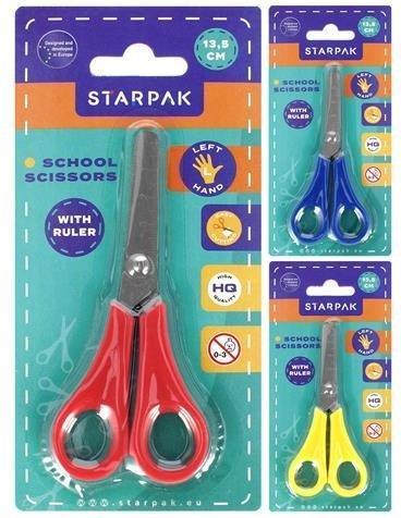 Produktbild Starpak 13 cm lange Schere für Linkshänder mit Massband (13 cm)