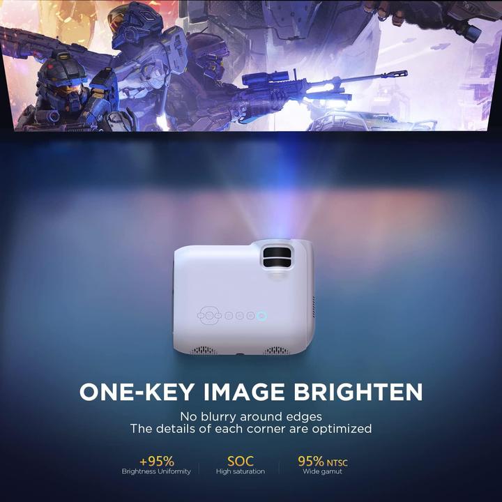 Immagine prodotto XZJX Direct WiFi Beamer 1080P mit Bluetooth 5.0 (HD, 7500 lm)