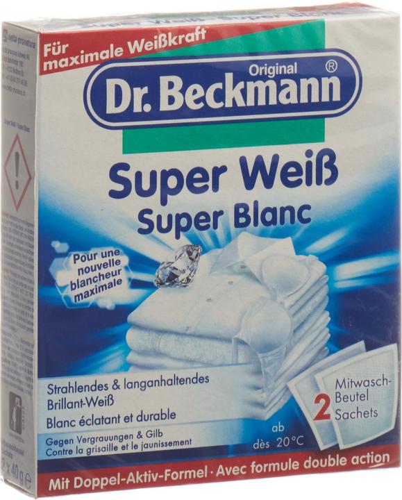 Image du produit Dr. Beckmann Super blanc (2 Cycles de lavage, Linge de toilette)