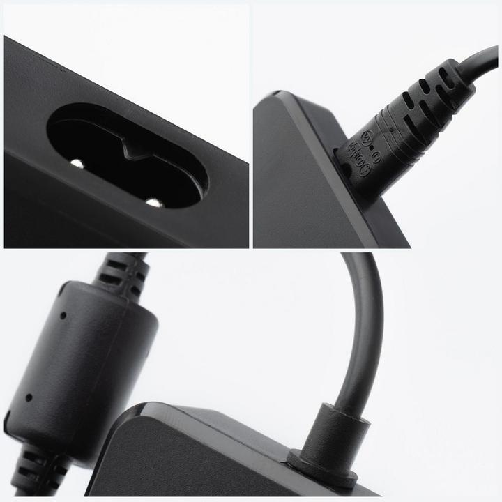 Actual product image Forcell Adapter F-ENERGY E856 uniwersal laptop charger 65W (6 adaptors) - czarny (65 W)