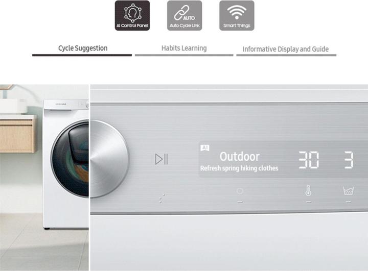 Produktbild Samsung WW80T534AAE/S5 WW5300 (8 kg, Links)
