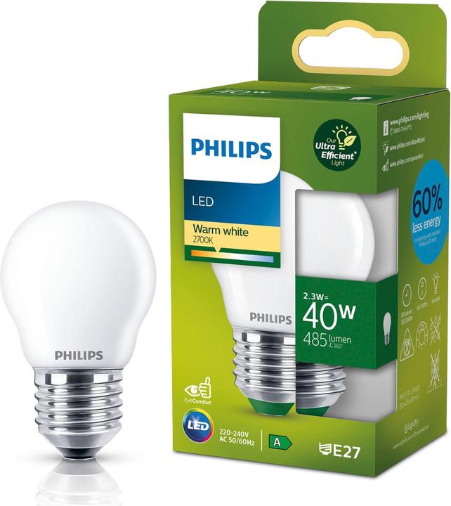 Immagine prodotto Philips Ultra efficiente (E27, 2.30 W, 485 lm, 1 x, A)