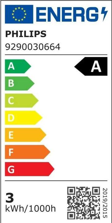 Etichetta energetica Philips LED classico (E27, 2.30 W, 485 lm, 1 x, A)