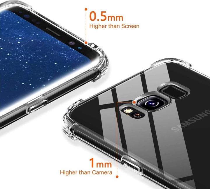Actual product image Screenguard Samsung Galaxy S8 Case Crystal Soft Airbag Bumper (Samsung Galaxy S8)