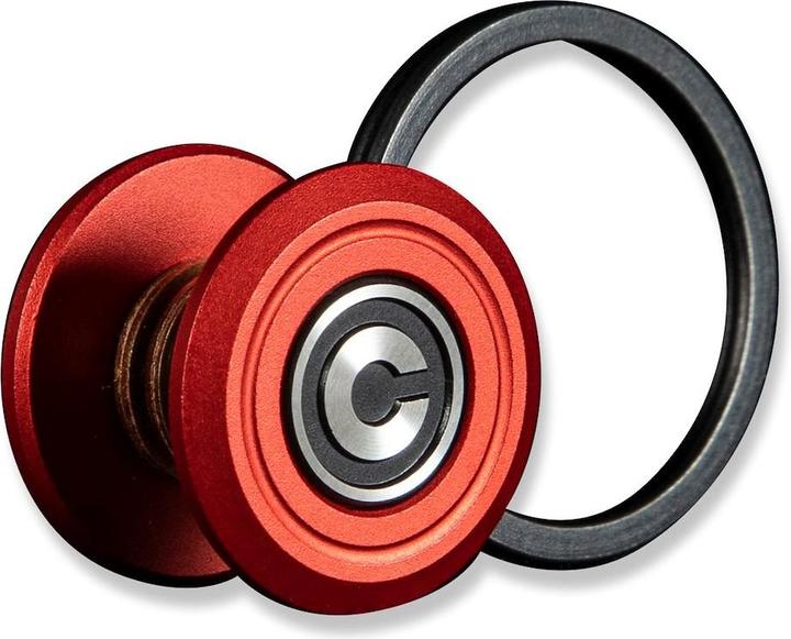 Actual product image Civivi Key Coin Red Aluminium C23056-1