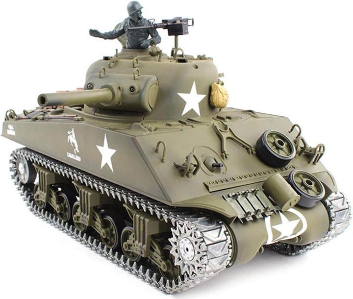 Actual product image Heng Long Tank Sherman U.S. M4A3 2.4 GHz (RTR Ready-to-Run)