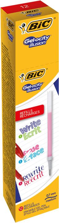 Actual product image Bic GELOCITY ILLUSION - Gel Pen Refill (Gel mine, Red, 0.30 mm)
