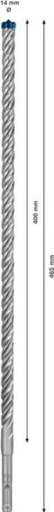 Actual product image Bosch Professional Zubehör EXPERT SDS plus-7X hammer drill, 14 x 400 x 465 mm (14.0 mm)