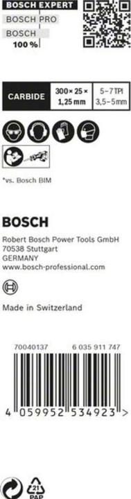 Produktbild Bosch Professional Zubehör EXPERT ‘Wood with Metal Demolition’ S 1267 XHM Säbelsägeblatt, 10 Stück