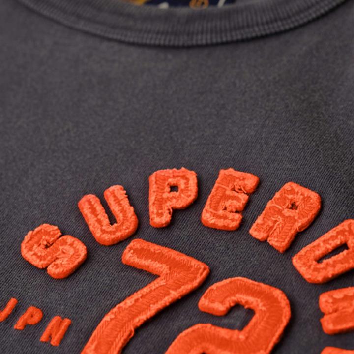 Actual product image Superdry T-Shirt Casual Bequem sitzend Vintage Athletic Chest Short Sleeve T-Shirt (L)