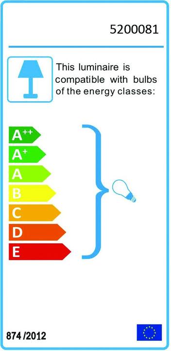 Energy Label White Label Living Vespers (E27)