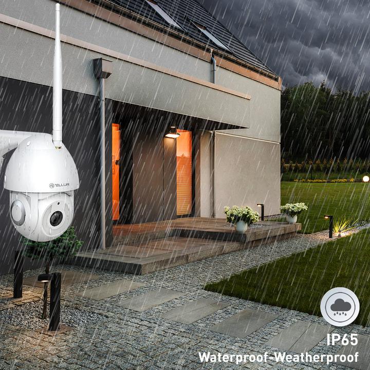 Immagine prodotto Tellur Telecamera intelligente WiFi per esterni 3MP, UltraHD, Autotracking, PTZ bianco (2304 x 1296 Pixels)