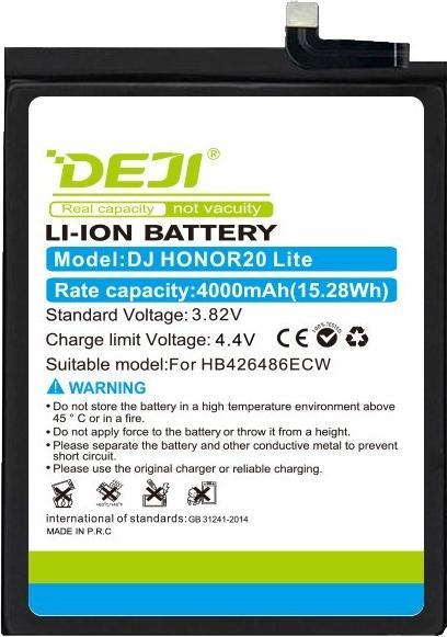 Actual product image DEJI Battery Honor 20 HB426486ECW 4000mAh