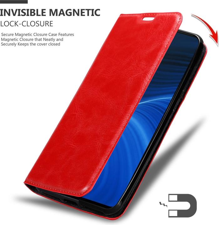 Actual product image Cadorabo Case for Realme X2 PRO / Oppo Reno Ace in Book Invis. Magnet Style (Oppo Reno Ace)