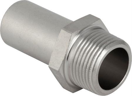 Geberit Mapress Übergang Edelstahl 22x3/4 Nippel/Nippel